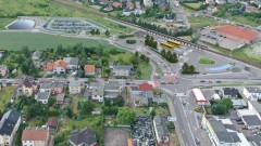 Od strony ulicy Wołczyńskiej, przed przejazdem